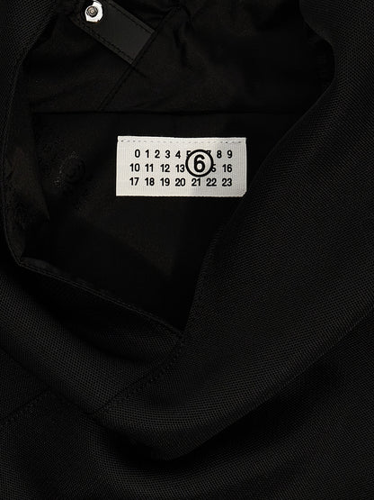MM6 Maison Margiela Schwarze Schultertasche aus Polyester