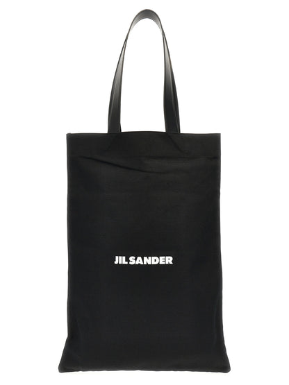 Jil Sander Schwarze Baumwolltasche
