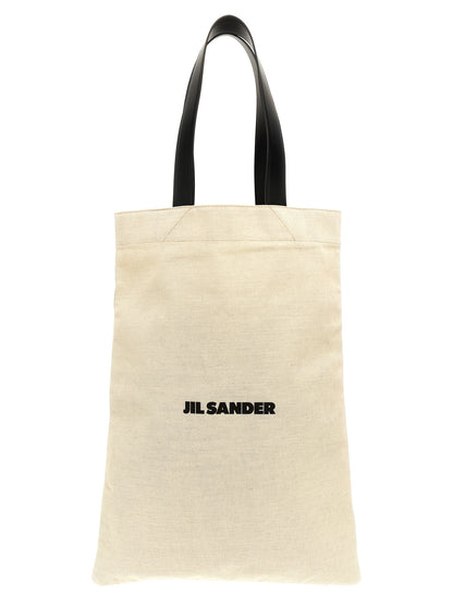 Jil Sander Zweifarbige Baumwolltasche