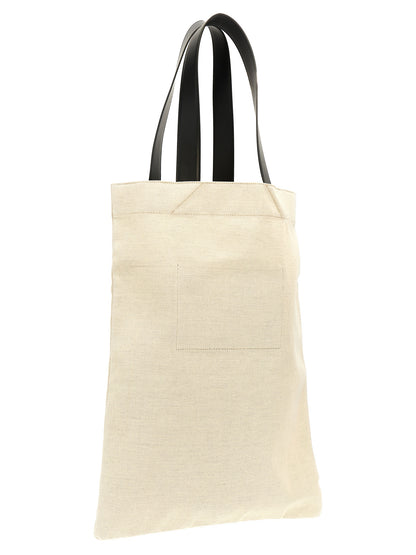 Jil Sander Zweifarbige Baumwolltasche