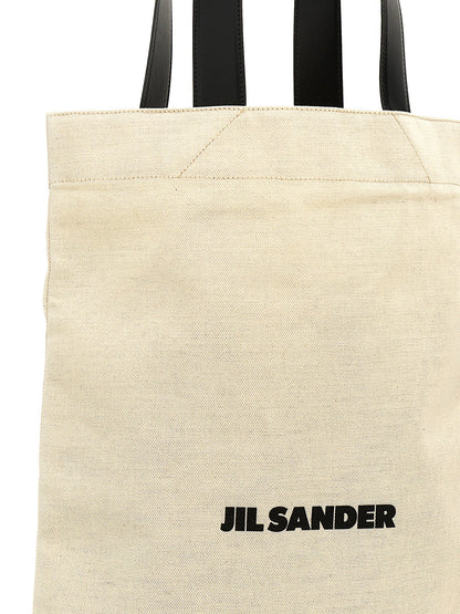Jil Sander Zweifarbige Baumwolltasche