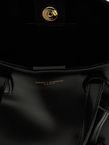 Saint Laurent Schwarze Kalbsleder-Tasche