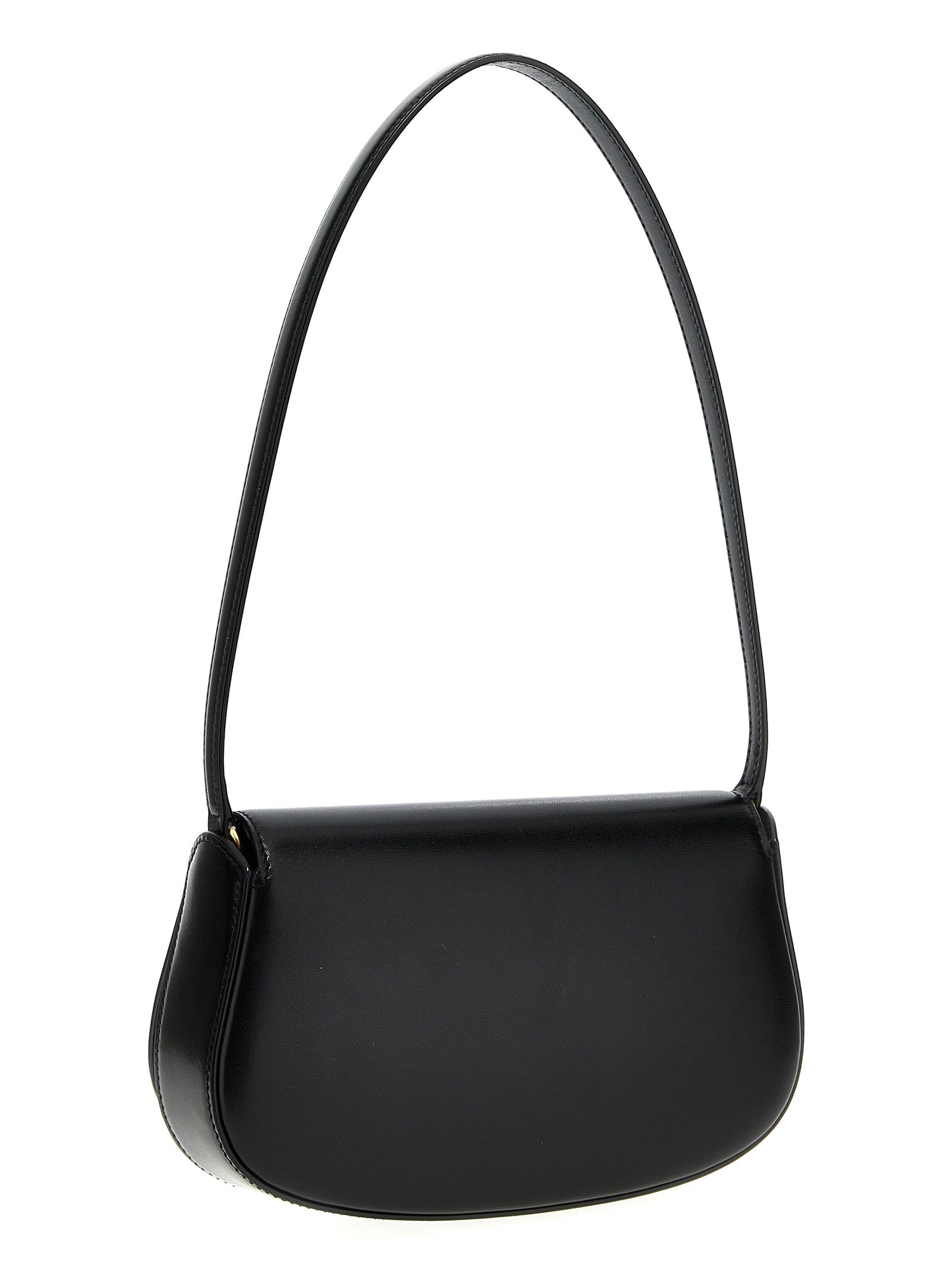 Saint Laurent Schwarze Kalbsleder-Schultertasche