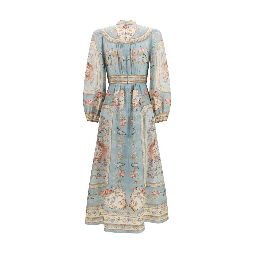 Zimmermann Mehrfarbiges Leinen-Freizeitkleid