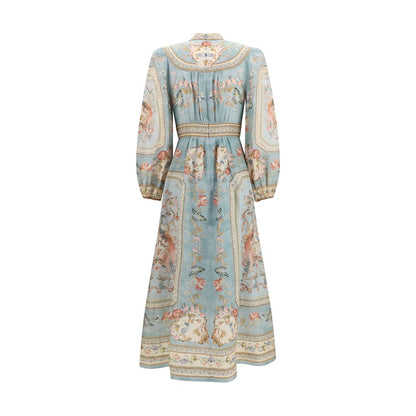 Zimmermann Mehrfarbiges Leinen-Freizeitkleid