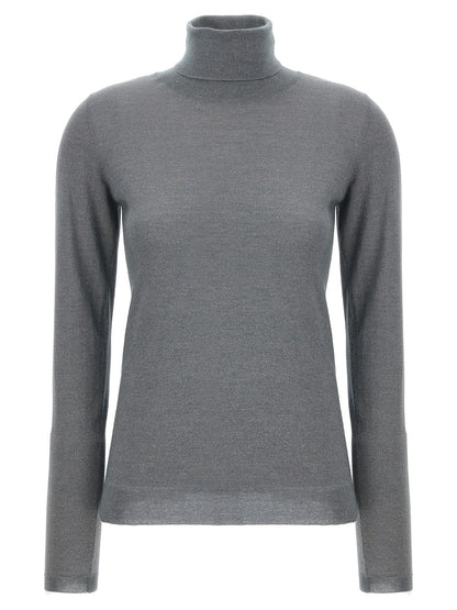 Brunello Cucinelli Grauer Kaschmir-Strickjacke