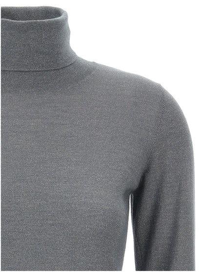 Brunello Cucinelli Grauer Kaschmir-Strickjacke