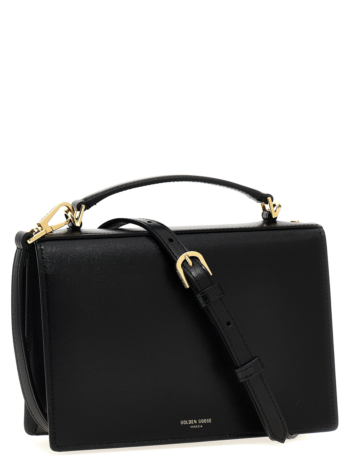 Golden Goose Schwarze Kalbsleder-Handtasche