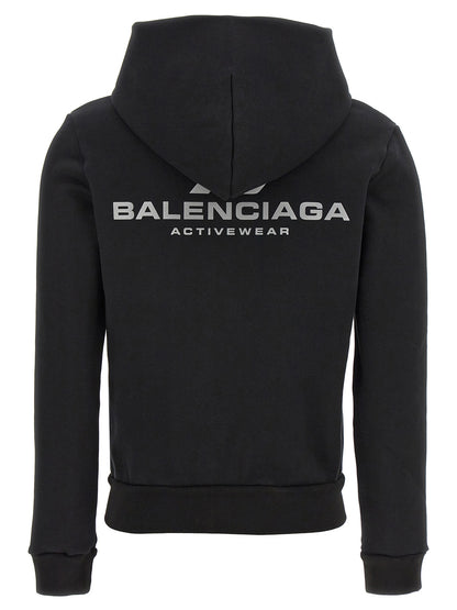 Balenciaga Schwarzer Baumwoll-Sweatshirt