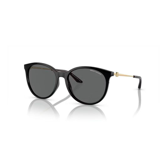 Armani Exchange Schwarze Sonnenbrille aus injected Material