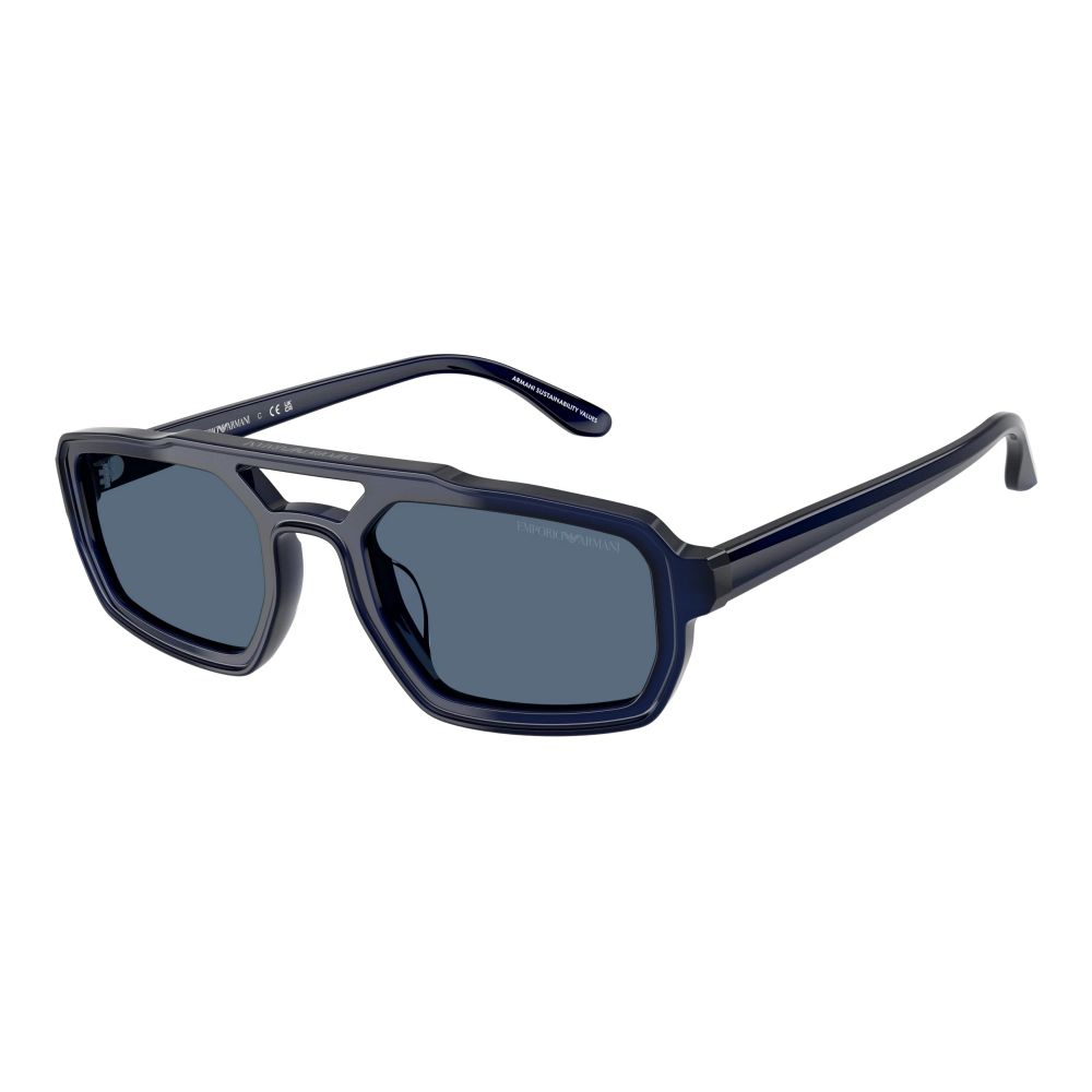 Emporio Armani Blaue Sonnenbrille aus Acetat