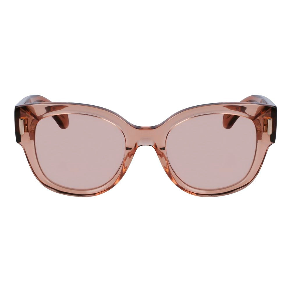 Ferragamo Sonnenbrille aus transparentem Acetat
