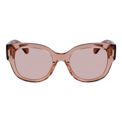 Ferragamo Sonnenbrille aus transparentem Acetat