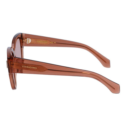 Ferragamo Sonnenbrille aus transparentem Acetat