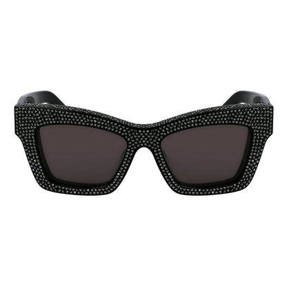 Ferragamo Schwarze Sonnenbrille aus Acetat