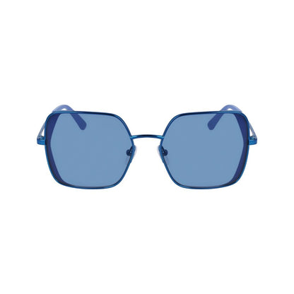 Karl Lagerfeld Blaue Sonnenbrille aus Metall