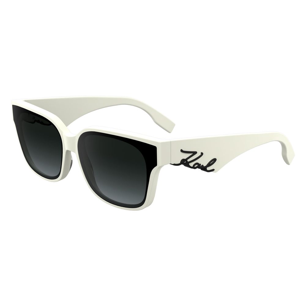 Karl Lagerfeld Weiße Sonnenbrille aus Acetat