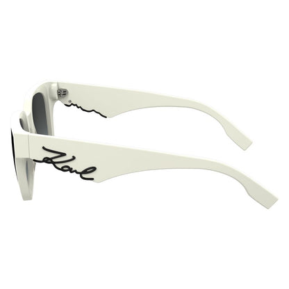 Karl Lagerfeld Weiße Sonnenbrille aus Acetat