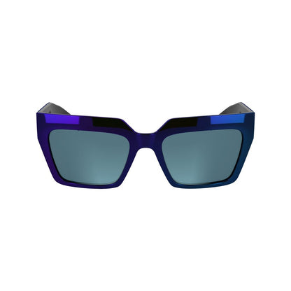Karl Lagerfeld Sonnenbrille mit blauen Einsätzen