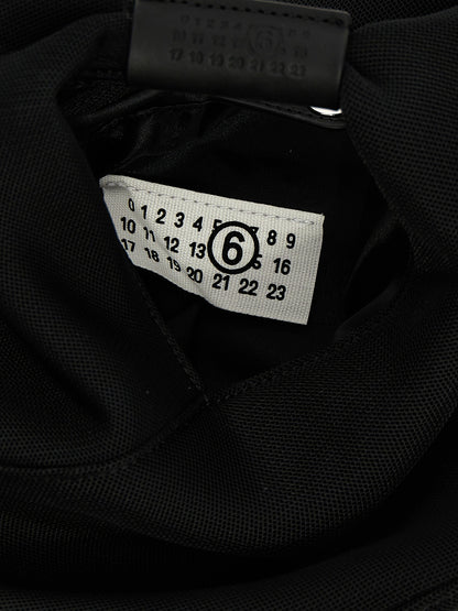 MM6 Maison Margiela Schwarze Crossbody-Tasche aus Polyester
