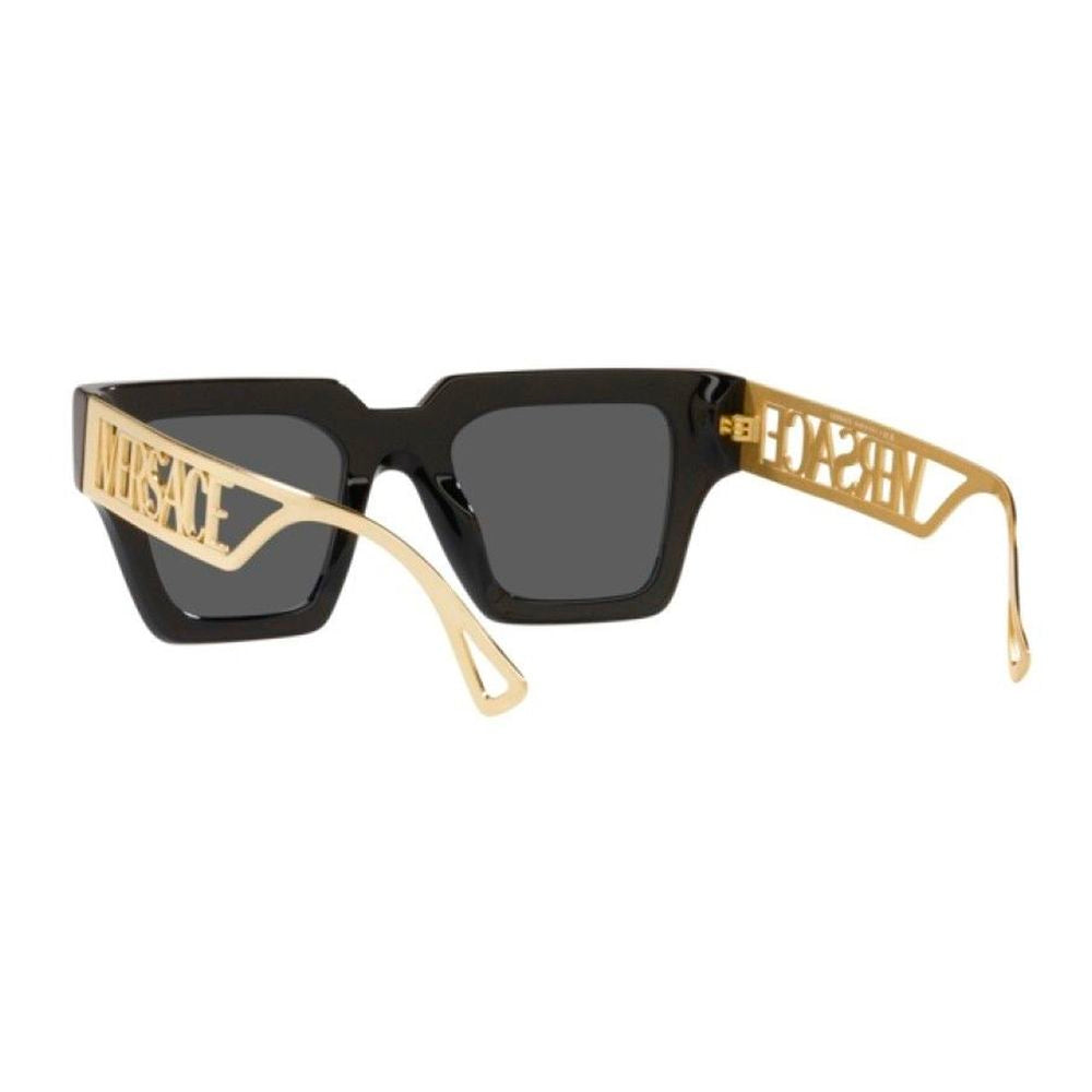 Versace Schwarze Sonnenbrille aus Acetat