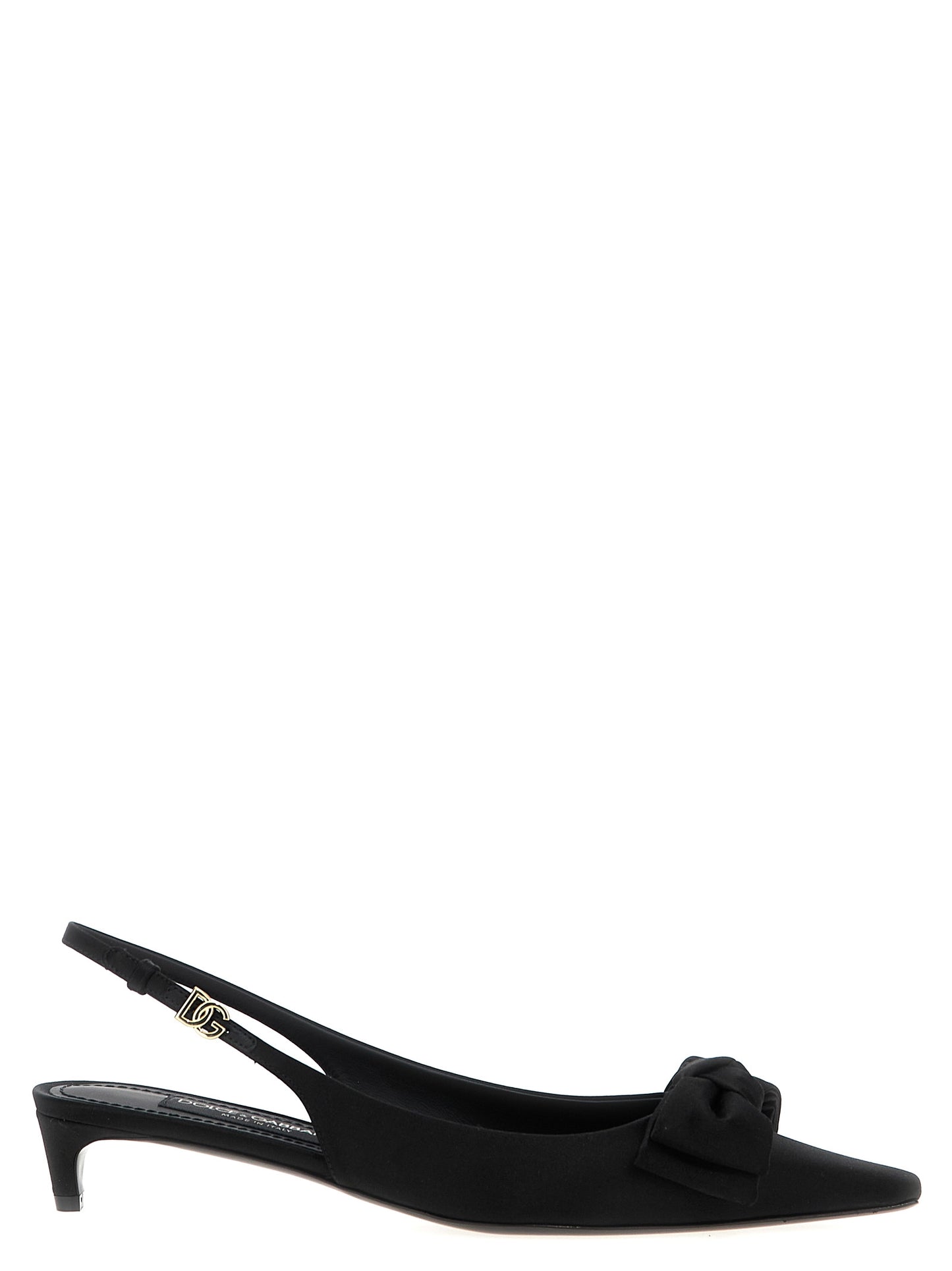 Dolce & Gabbana Schwarze Pumps mit mittelhohem Absatz aus Viskose