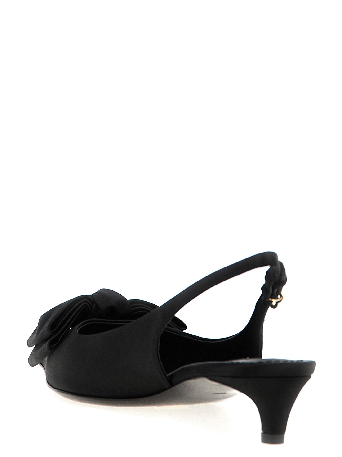 Dolce & Gabbana Schwarze Pumps mit mittelhohem Absatz aus Viskose