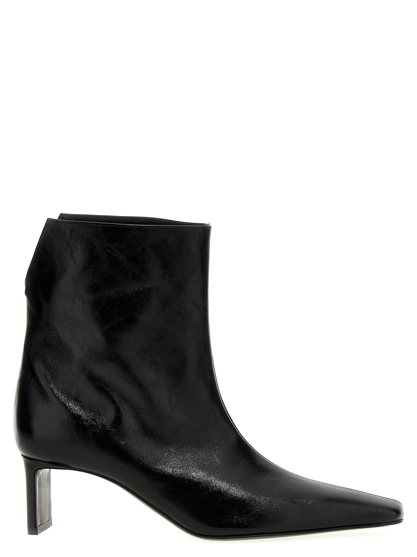 Khaite Schwarze Stiefeletten aus Kalbsleder