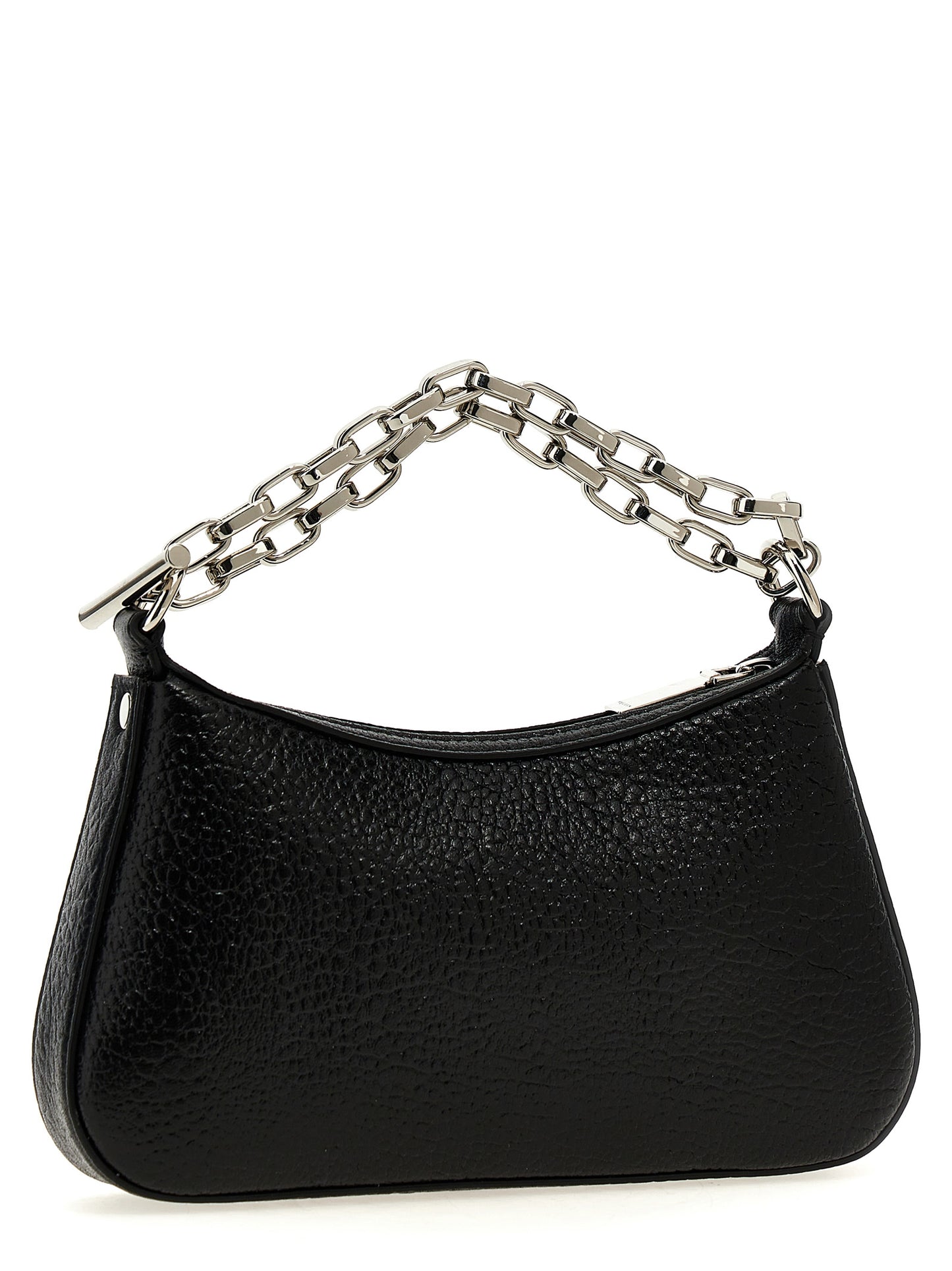 Alexander McQueen Schwarze Lammleder-Schultertasche