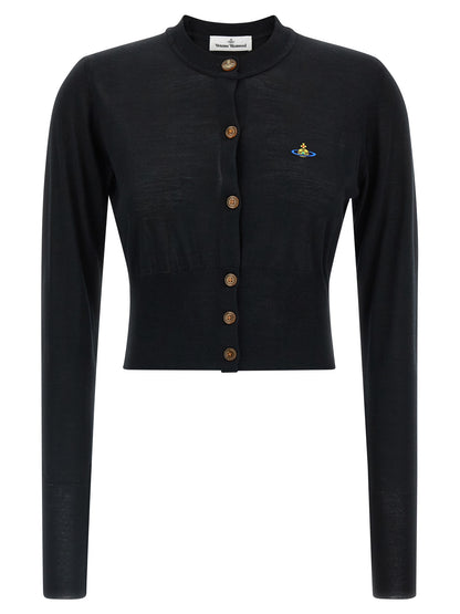 Vivienne Westwood Schwarzer Wollcardigan