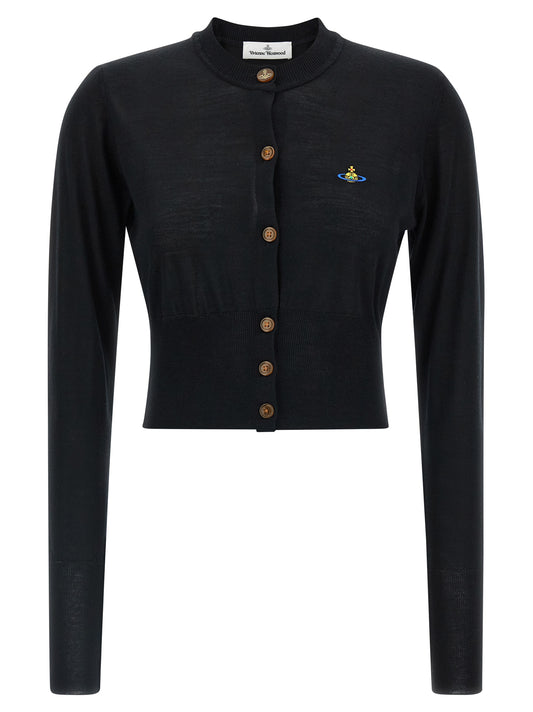 Vivienne Westwood Schwarzer Wollcardigan