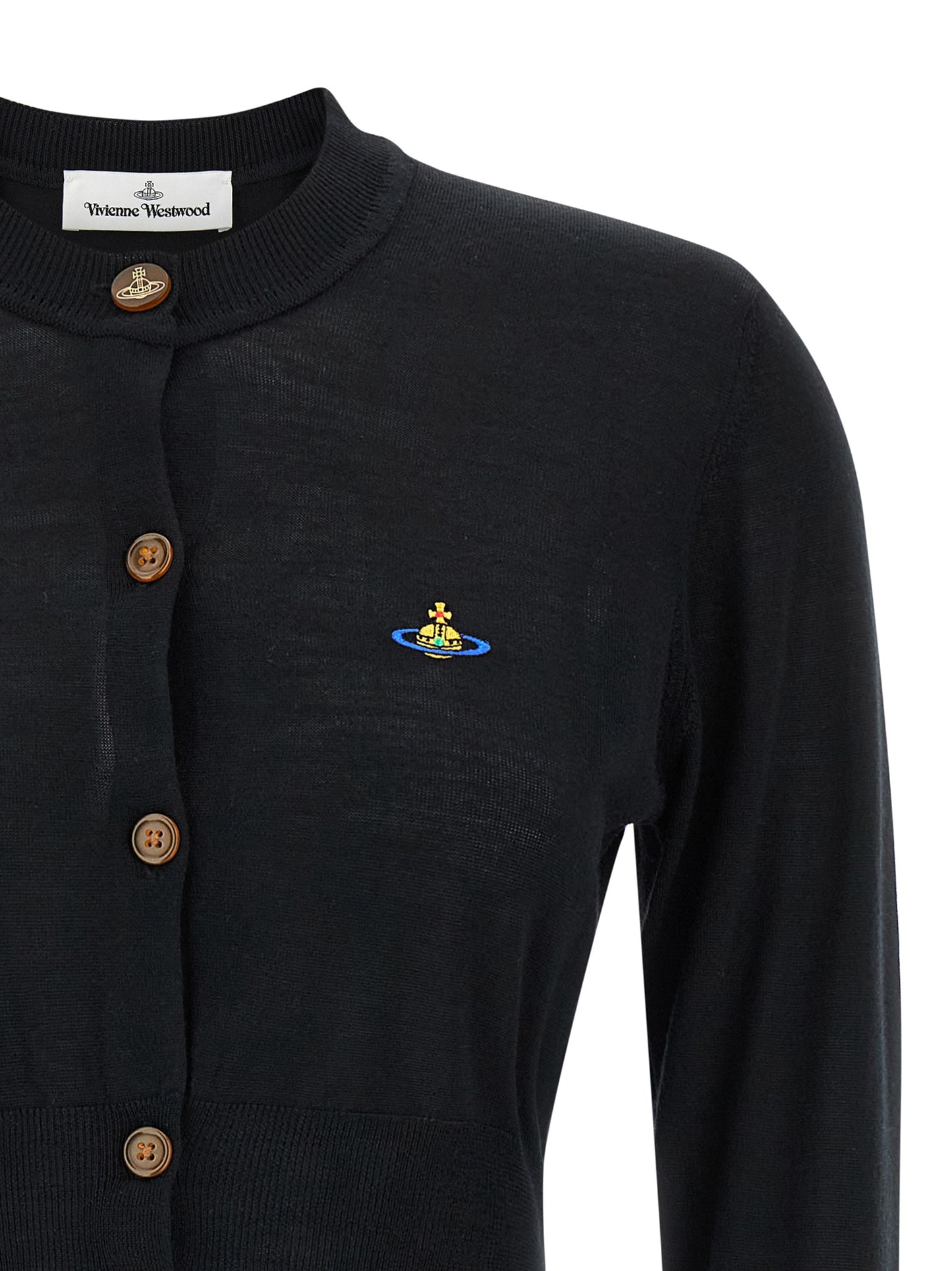 Vivienne Westwood Schwarzer Wollcardigan