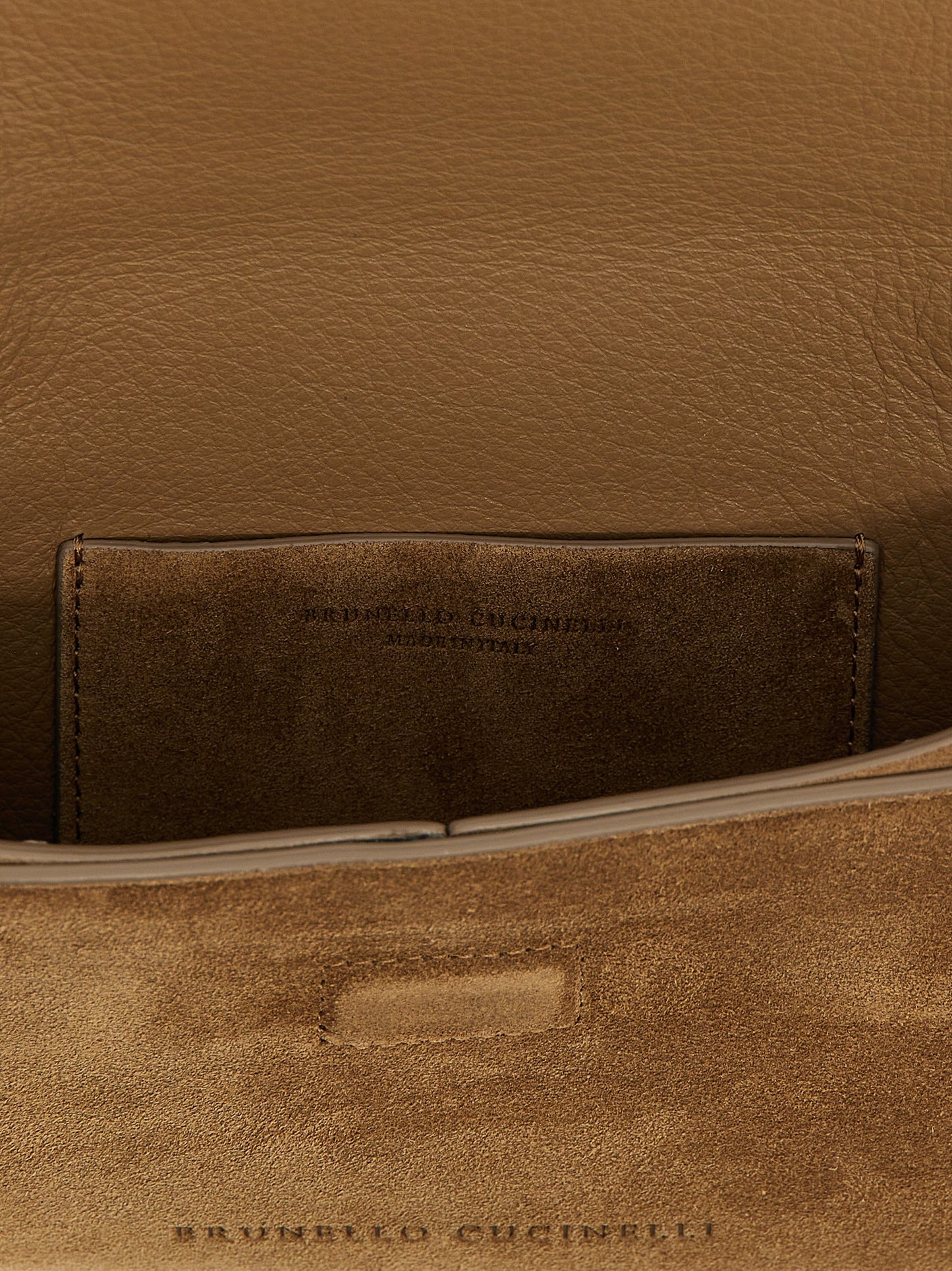 Brunello Cucinelli Braune Kalbsleder-Clutch