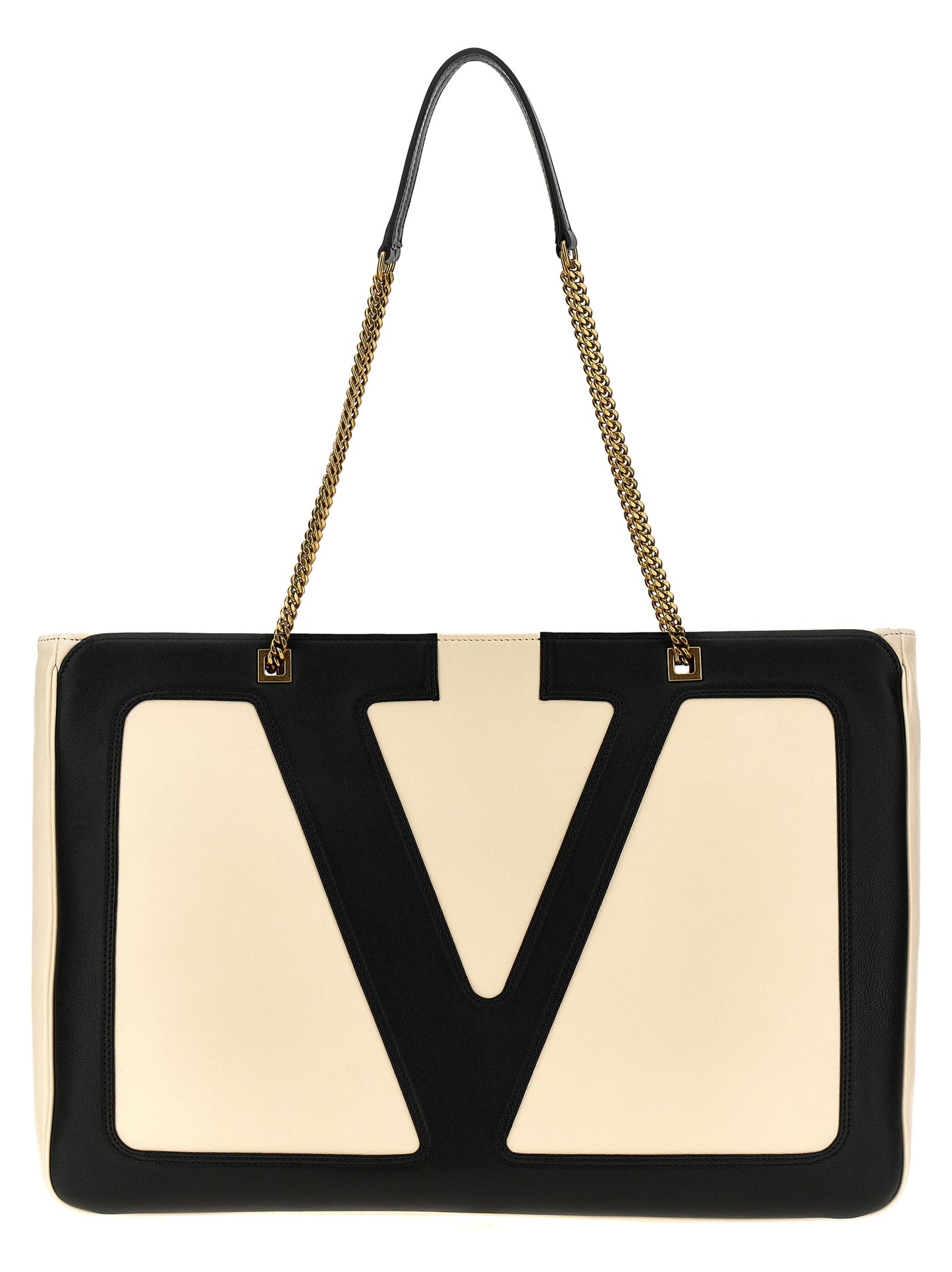 Valentino Garavani Zweifarbige Lammleder-Tasche