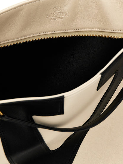Valentino Garavani Zweifarbige Lammleder-Tasche