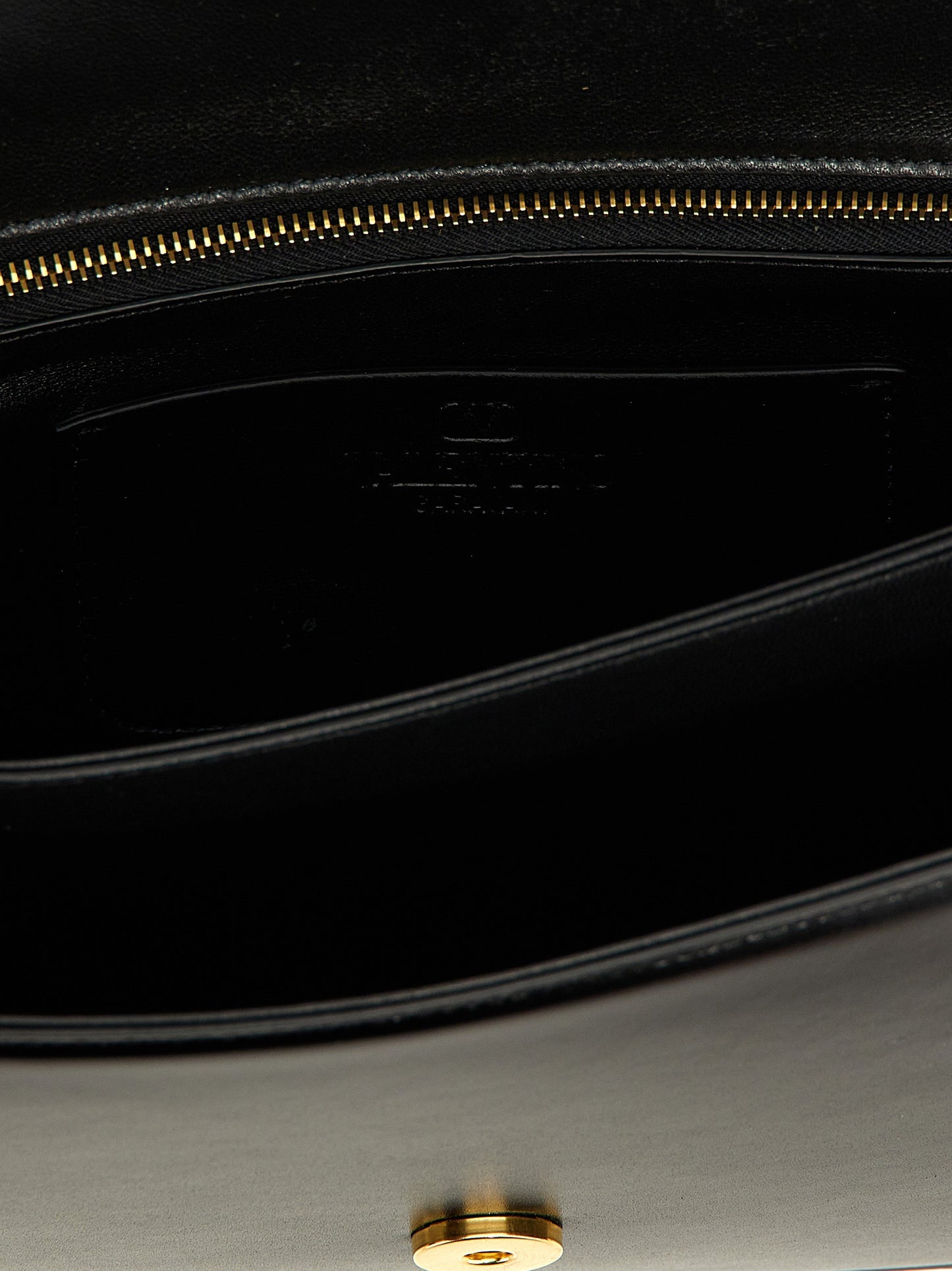 Valentino Garavani Schwarze Kalbsleder-Schultertasche