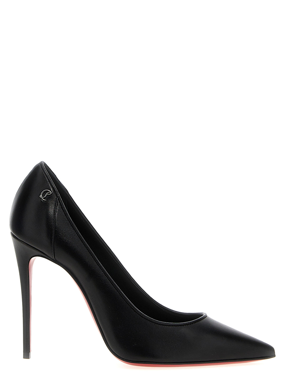 Décolleté con tacco alto Christian Louboutin in pelle nappa nera e vitello