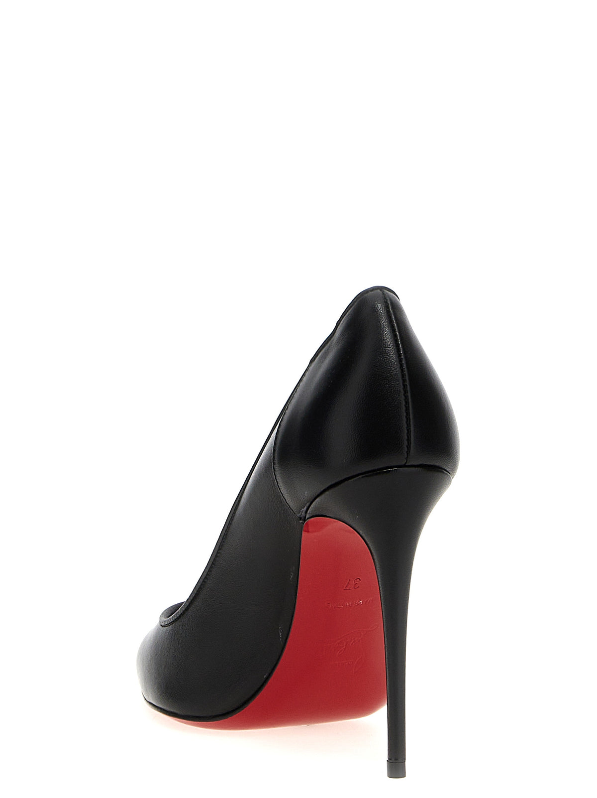Décolleté con tacco alto Christian Louboutin in pelle nappa nera e vitello