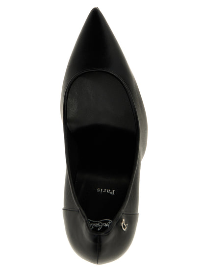 Décolleté con tacco alto Christian Louboutin in pelle nappa nera e vitello