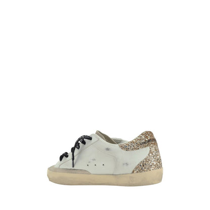 Golden Goose Weiße Low-Top-Sneaker aus Kalbsleder Bos Taurus