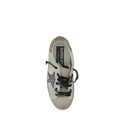 Golden Goose Weiße Low-Top-Sneaker aus Kalbsleder Bos Taurus