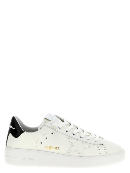 Golden Goose Schwarze Low-Top-Sneaker aus Rindsleder