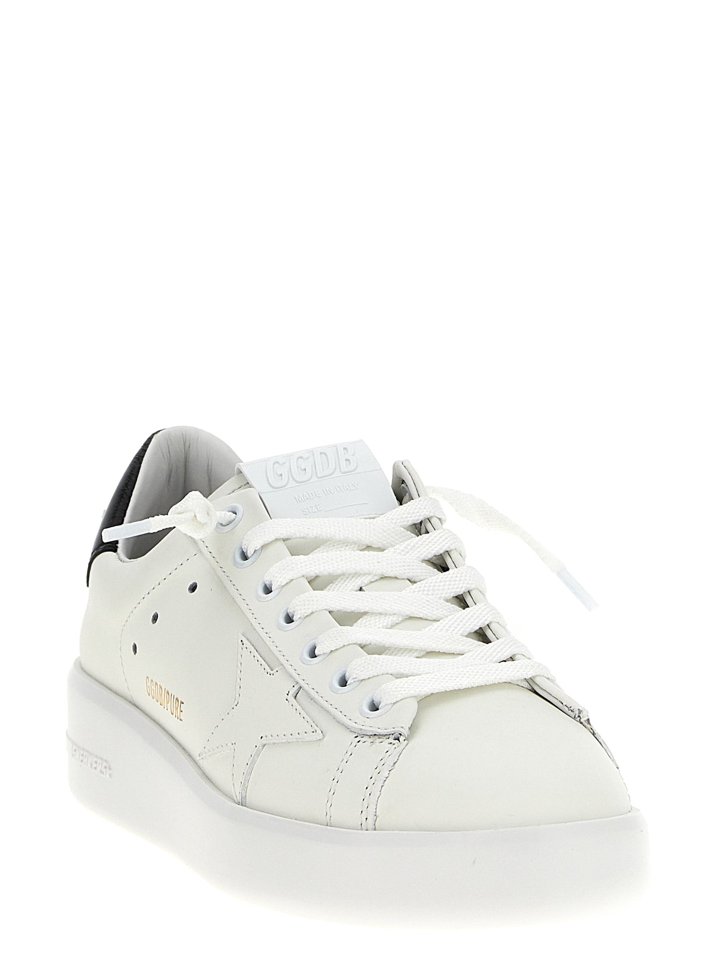 Golden Goose Schwarze Low-Top-Sneaker aus Rindsleder