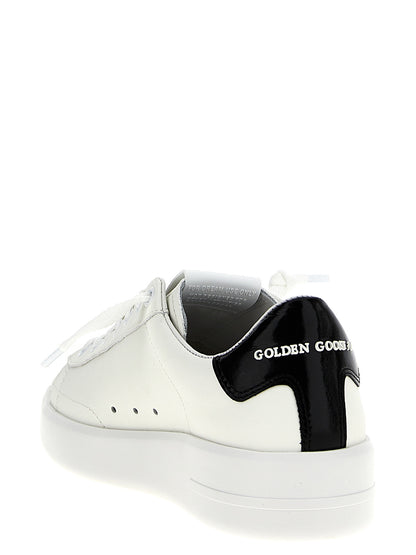 Golden Goose Schwarze Low-Top-Sneaker aus Rindsleder
