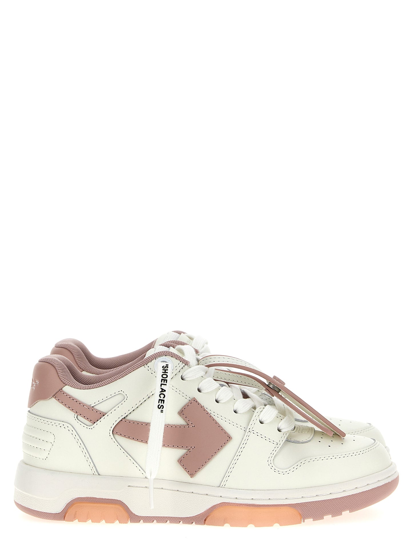 Off-White Mehrfarbige Low-Top-Sneaker aus Rindsleder