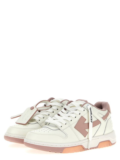Off-White Mehrfarbige Low-Top-Sneaker aus Rindsleder