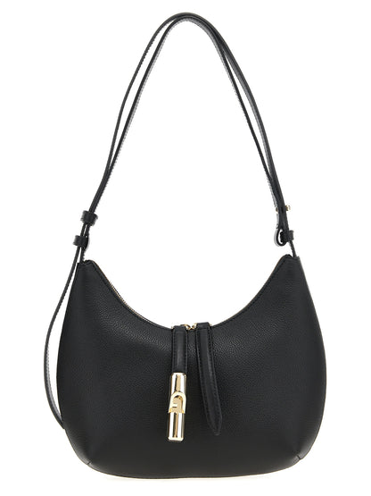 Furla Schwarze Leder Umhängetasche