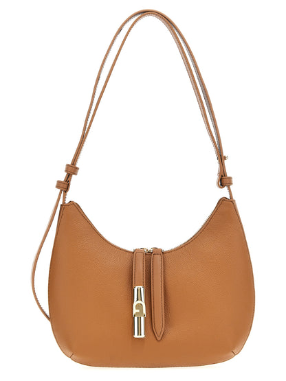 Furla Braune Leder Schultertasche