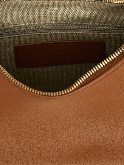 Furla Braune Leder Schultertasche