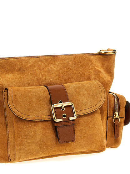 Chloé Braunes Kalbsleder Damen Crossbody Tasche